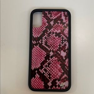IPhone XS wildflower snakeskin case